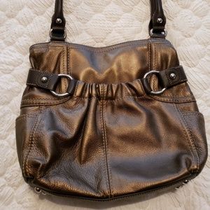 Tignanello Shoudler Bag Like New Metallic Copper
